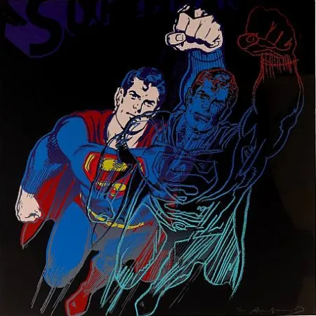 Screenprint Warhol - Superman (II.260) From Myths portfolio