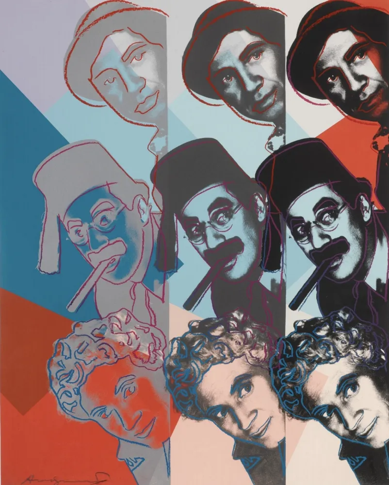 Lithograph Warhol - The Marx Brothers (F. & S. II.232)