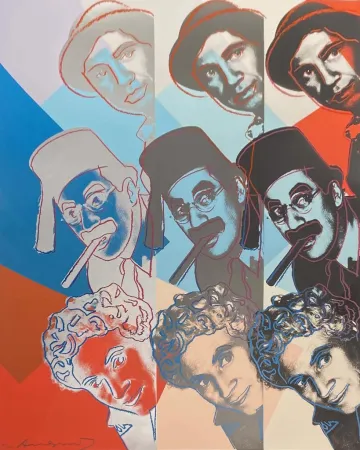 Screenprint Warhol - The Marx Brothers, II.232, from Ten Portraits of Jews of the Twentieth Century