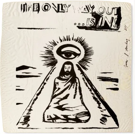 Screenprint Warhol - The Only Way Out is In (FS IIIA.55) (Silk Scarf) 