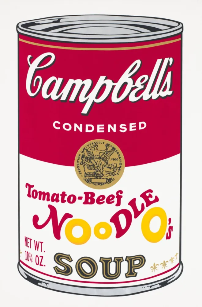 Screenprint Warhol - Tomato-Beef Noodle O's