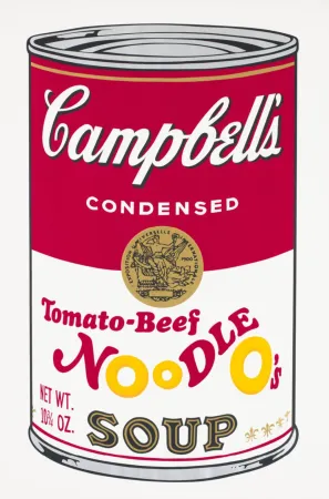 Screenprint Warhol - Tomato-Beef Noodle O's