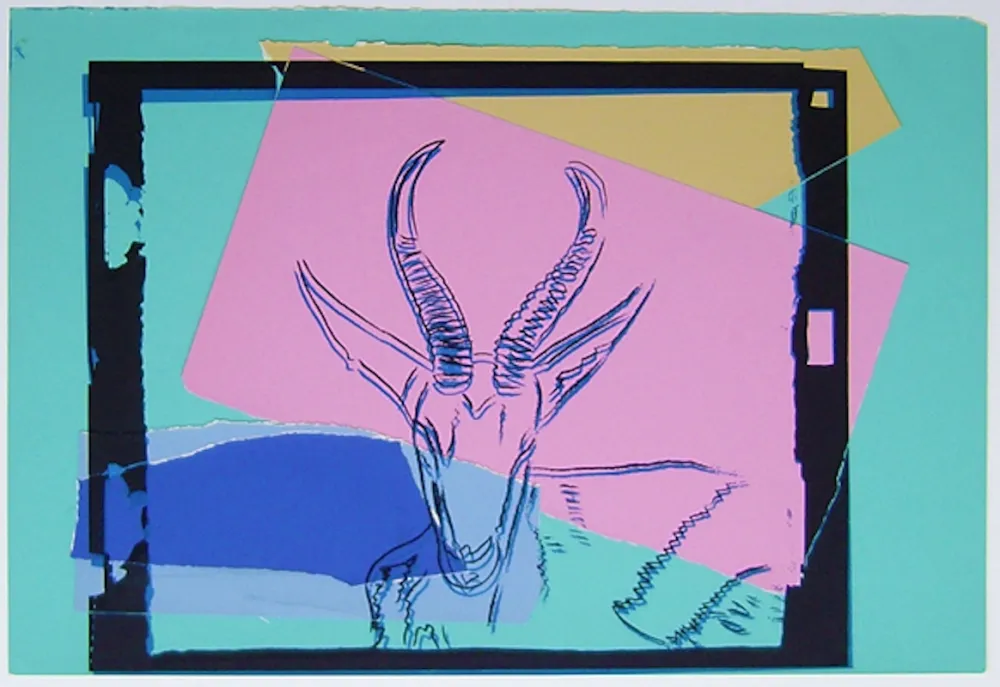 Screenprint Warhol - Vanishing Animals: Sommering Gazelle