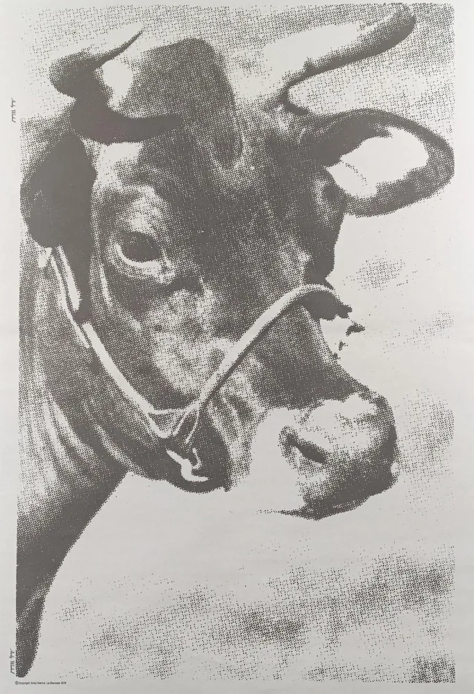 Lithograph Warhol - Venice Biennale COW