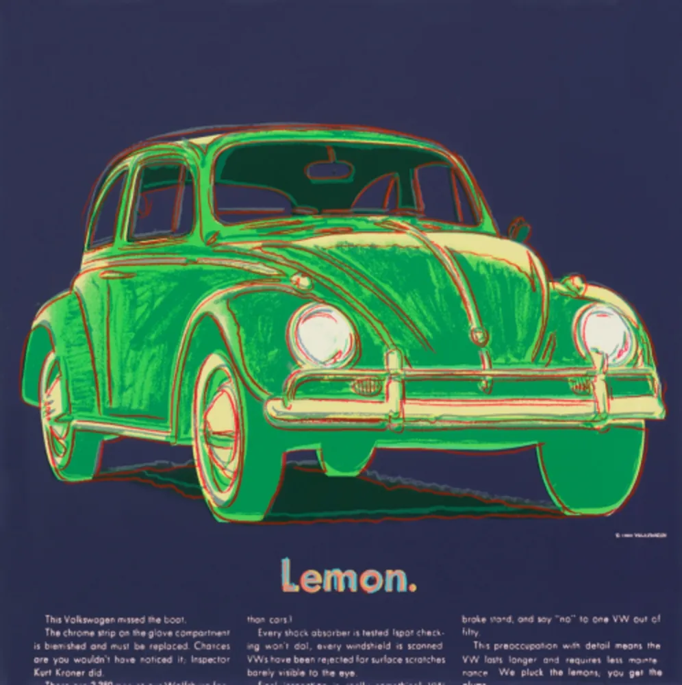Screenprint Warhol - Volkswagen (F. & S. II.358)