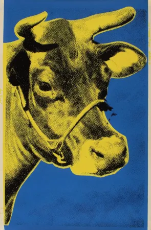 Screenprint Warhol - Yellow COW