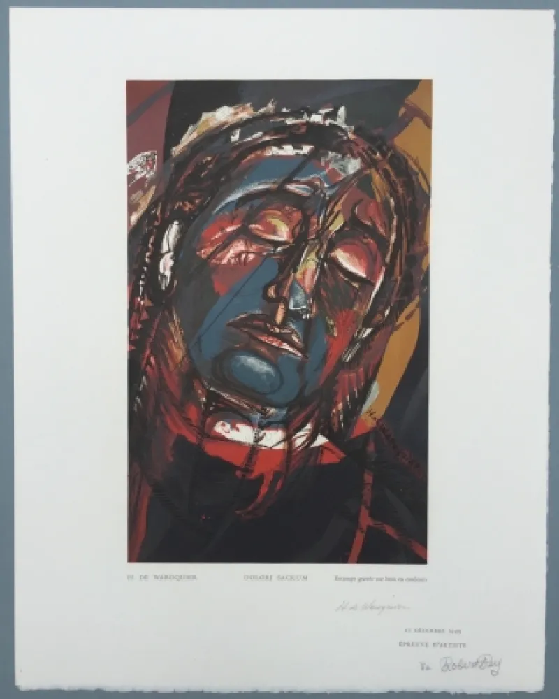 Woodcut Waroquier - Dolori Sacrum