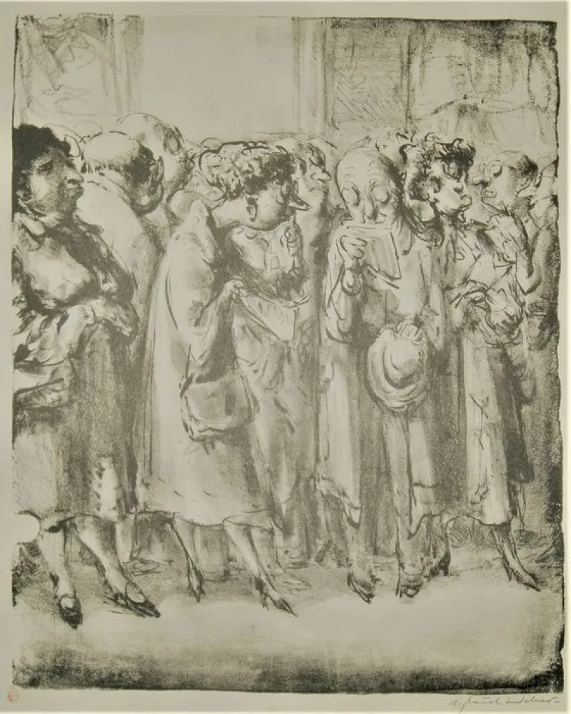 Lithograph Weber - Im Prado II (In the Prado, II)