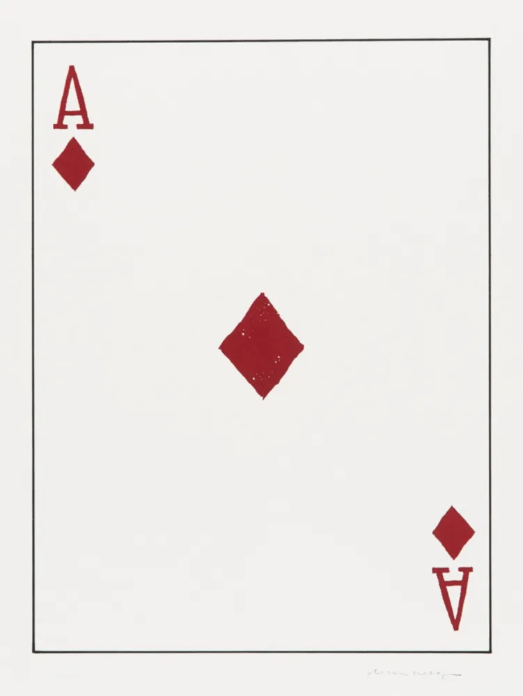 Lithograph Wegman - Ace of Diamonds