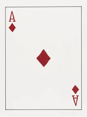 Lithograph Wegman - Ace of Diamonds