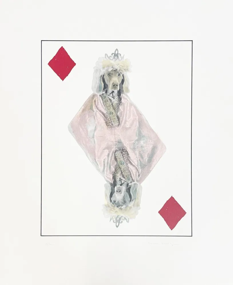 Lithograph Wegman - Royal Flush (Diamonds)
