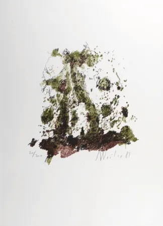 Lithograph Weiler - Composition, 1987 - Hand-signed