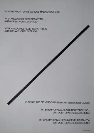 Lithograph Weiner - „With relation to the various manners of use: with an advance declined at/to (with or without leverage). With an advance reversed at/from (with or without leverage)