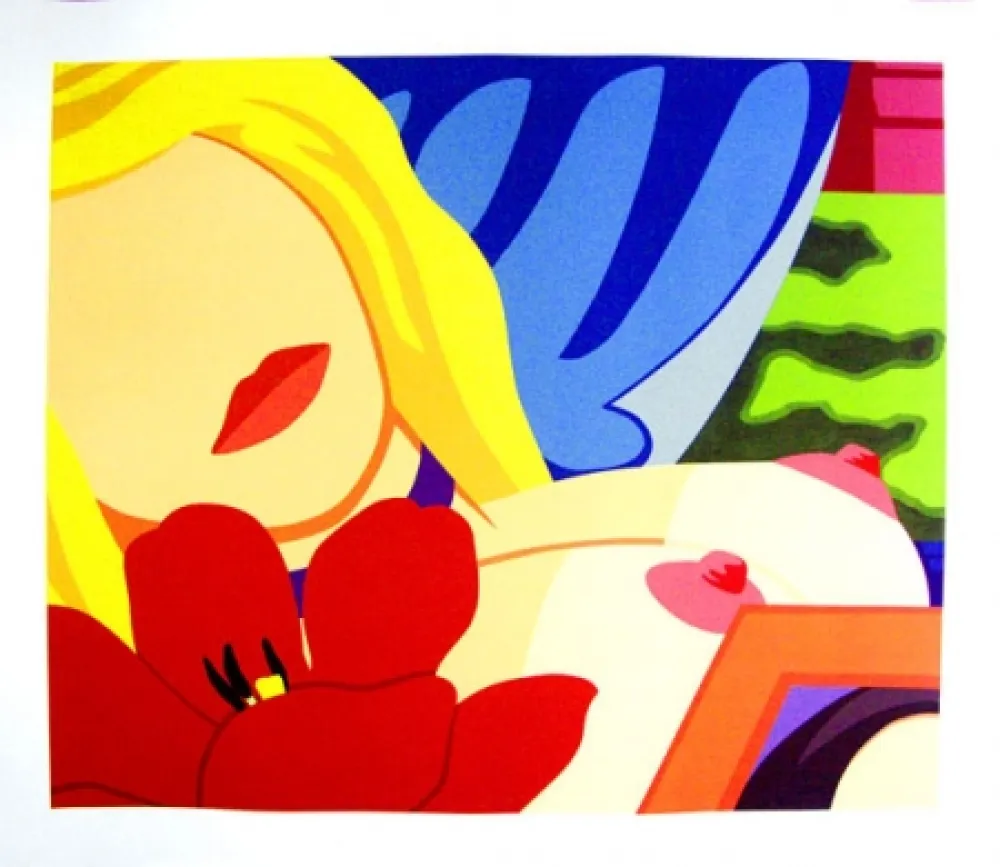 Lithograph Wesselmann - Bedroom blonde