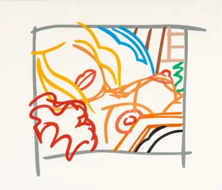 Screenprint Wesselmann - Bedroom Blonde Doodle with Photo