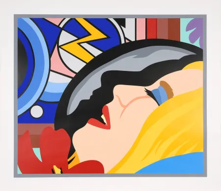 Screenprint Wesselmann - Bedroom Face with Lichtenstein