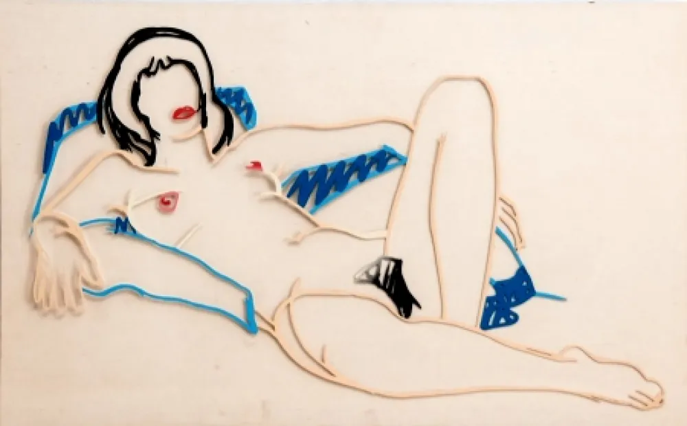 No Technical Wesselmann - Monica Lying on Blanket