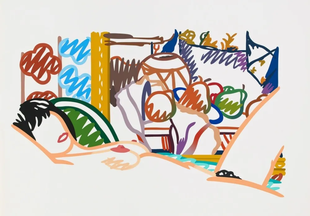 Screenprint Wesselmann - Monica Nude with Cezanne 