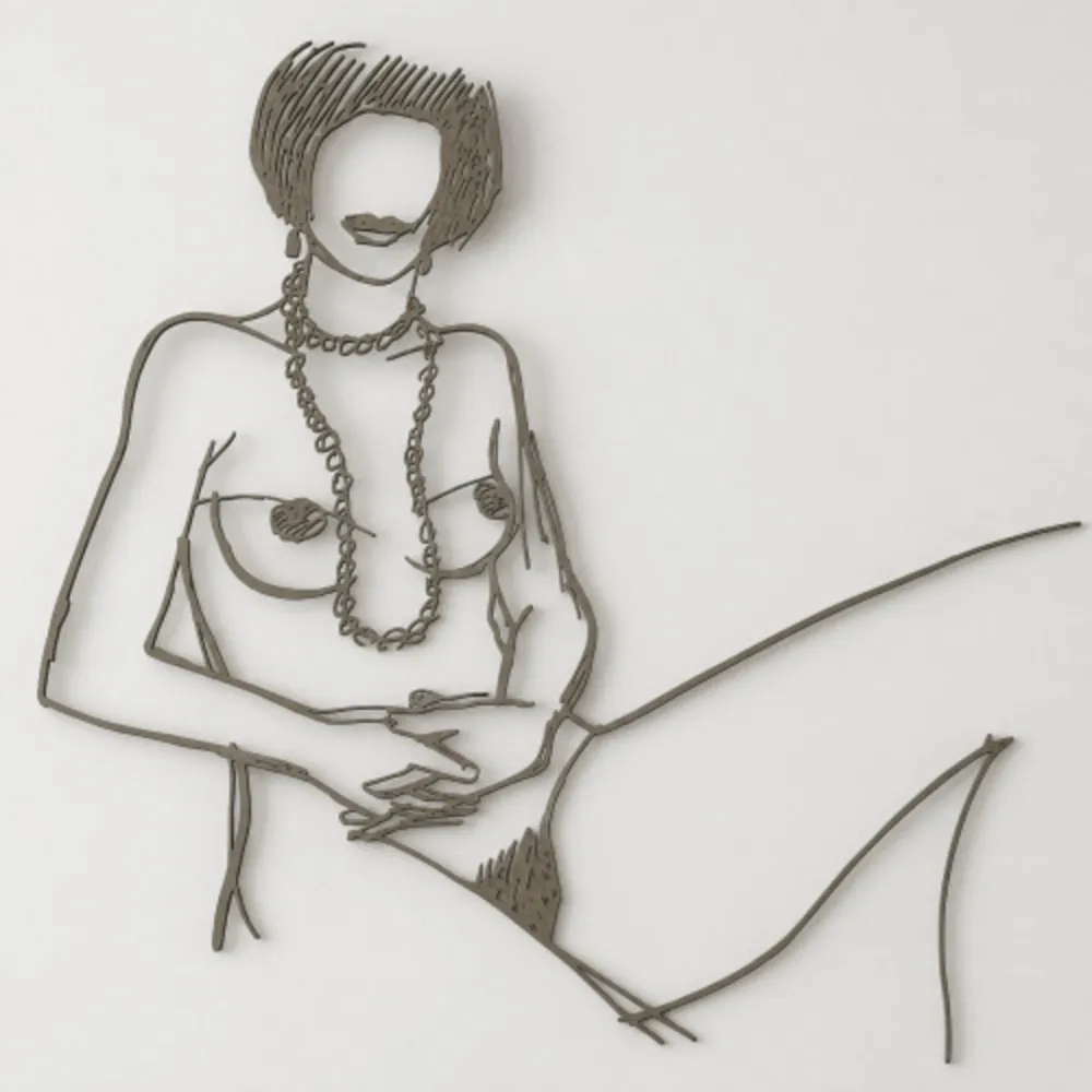 Multiple Wesselmann - Monica with Necklace, Hands Folded