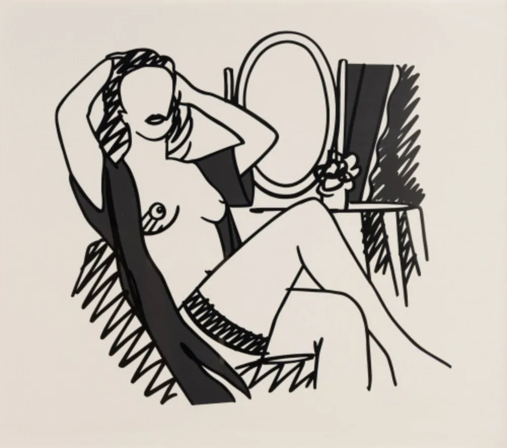 Screenprint Wesselmann - Nude and Mirror