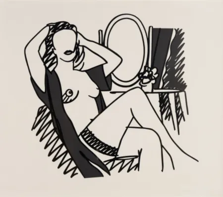 Screenprint Wesselmann - Nude and Mirror