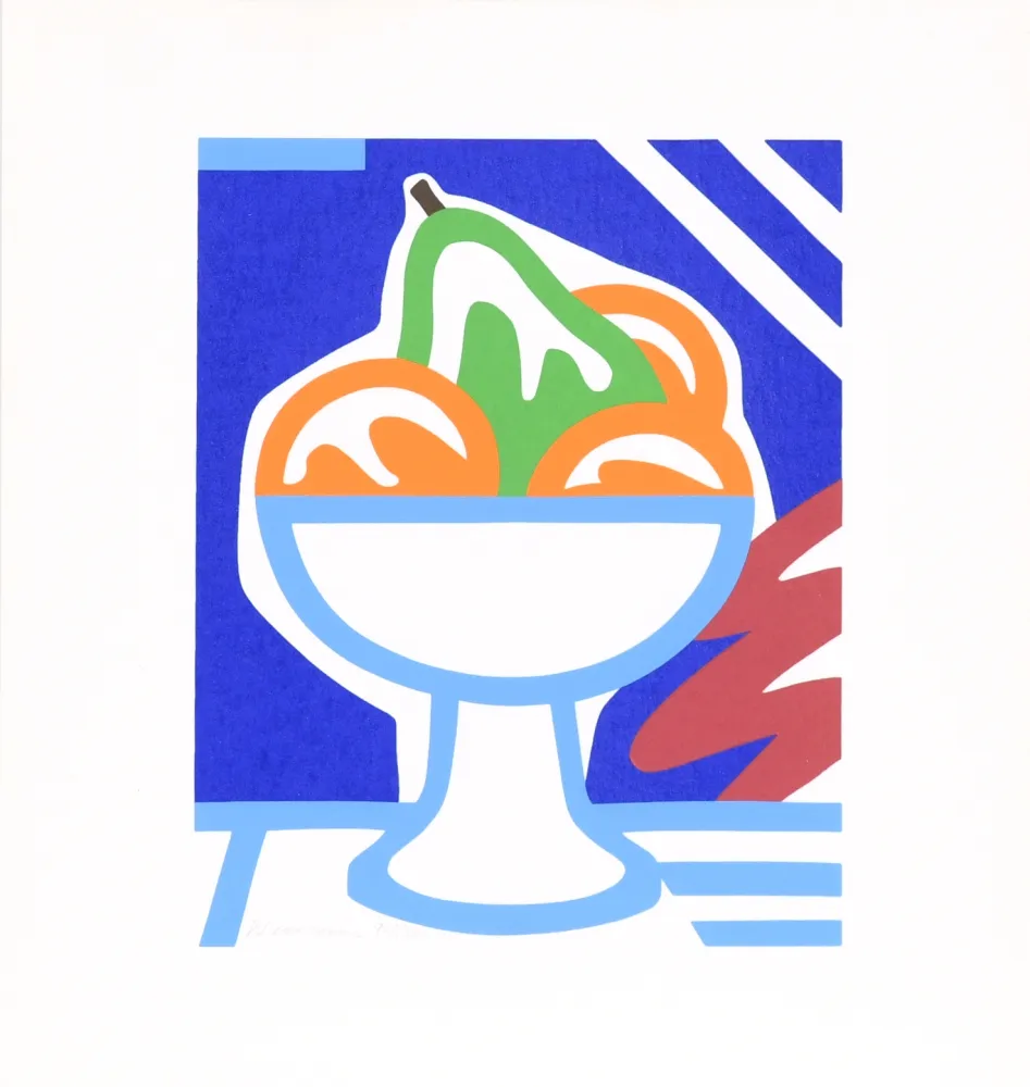 Screenprint Wesselmann - Still Life with Pear and Oranges