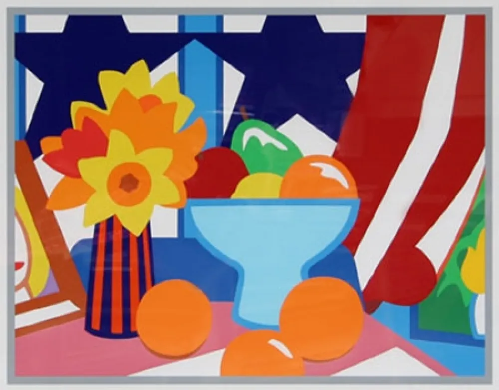 Screenprint Wesselmann - Still Life with Red Curtain