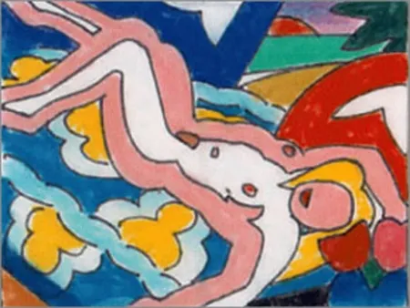 No Technical Wesselmann - Study for Sunset Nude with Floral Blanket