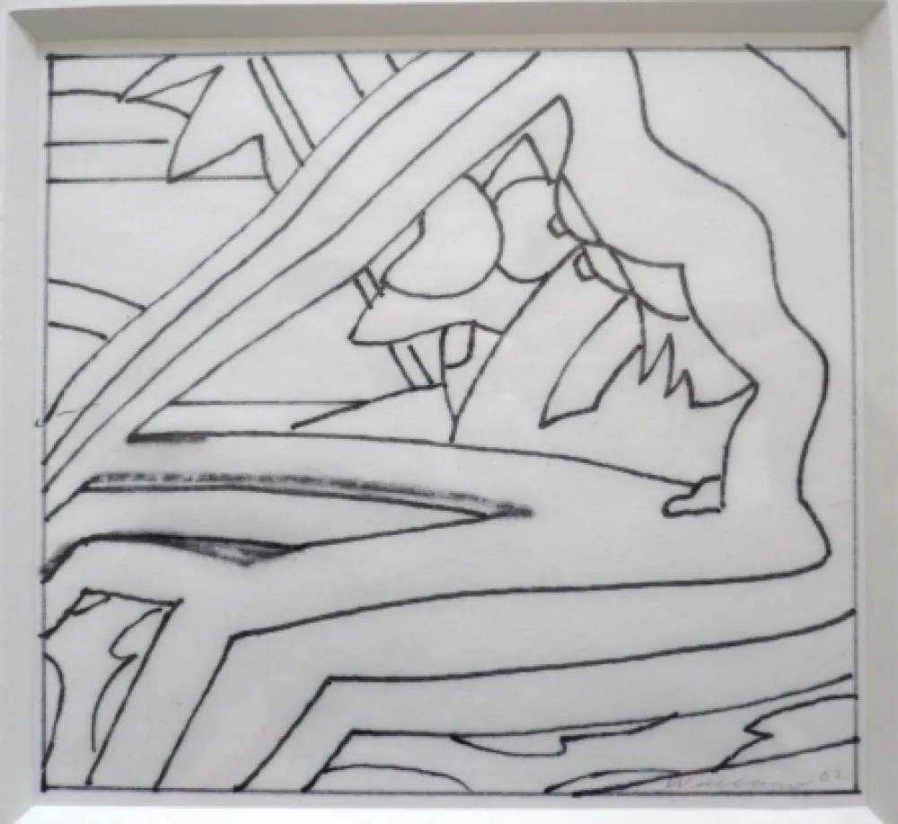 No Technical Wesselmann - Study for Sunset Nude with Red stockings