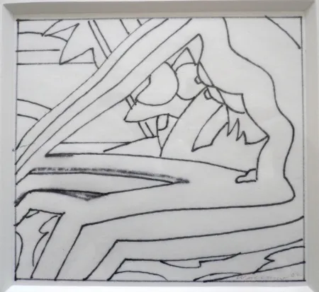 No Technical Wesselmann - Study for Sunset Nude with Red stockings