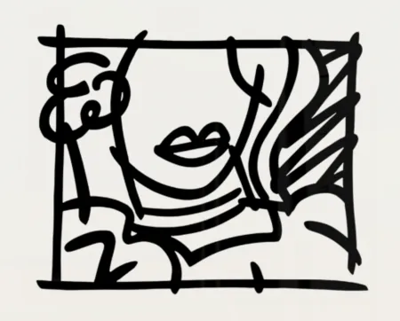 Screenprint Wesselmann - Woman with Green Blouse