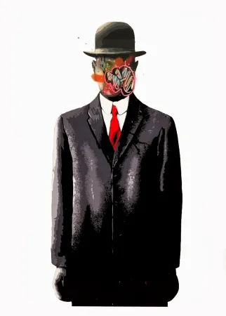 Screenprint Whatson - Son of a Man (White)