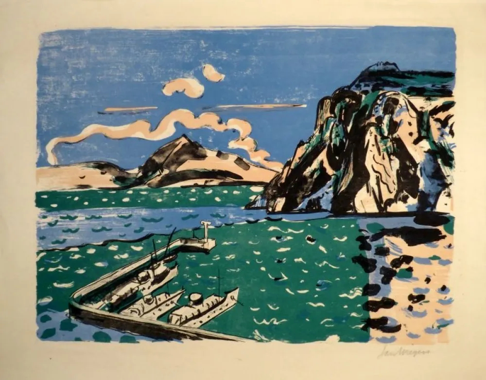 No Technical Wiegers  - (Steilküste mit Hafen)