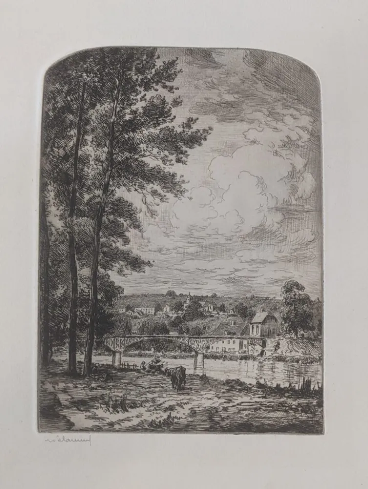 Etching Willaume - Printemps en Normandie