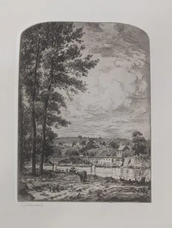 Etching Willaume - Printemps en Normandie