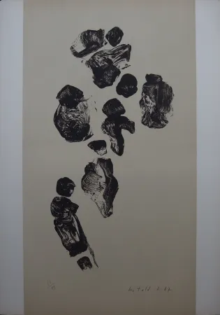 Lithograph Witold-K - Le défilé