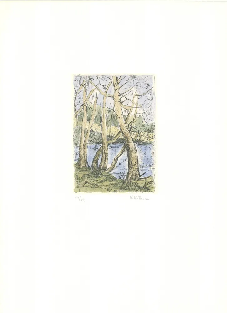 Etching Wittmann - Bäume