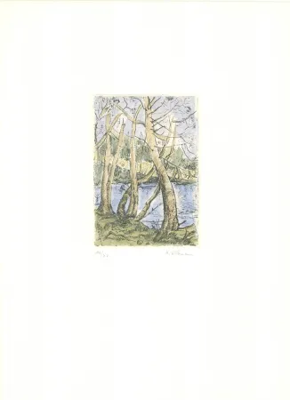 Etching Wittmann - Bäume