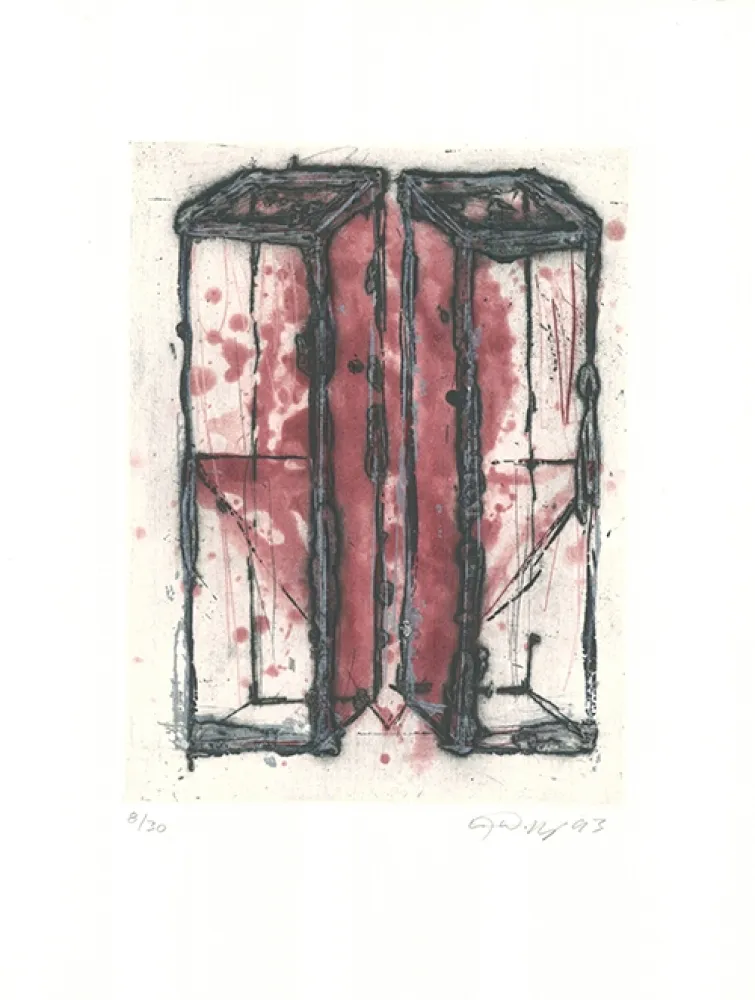 Etching And Aquatint Wolff - Untitled