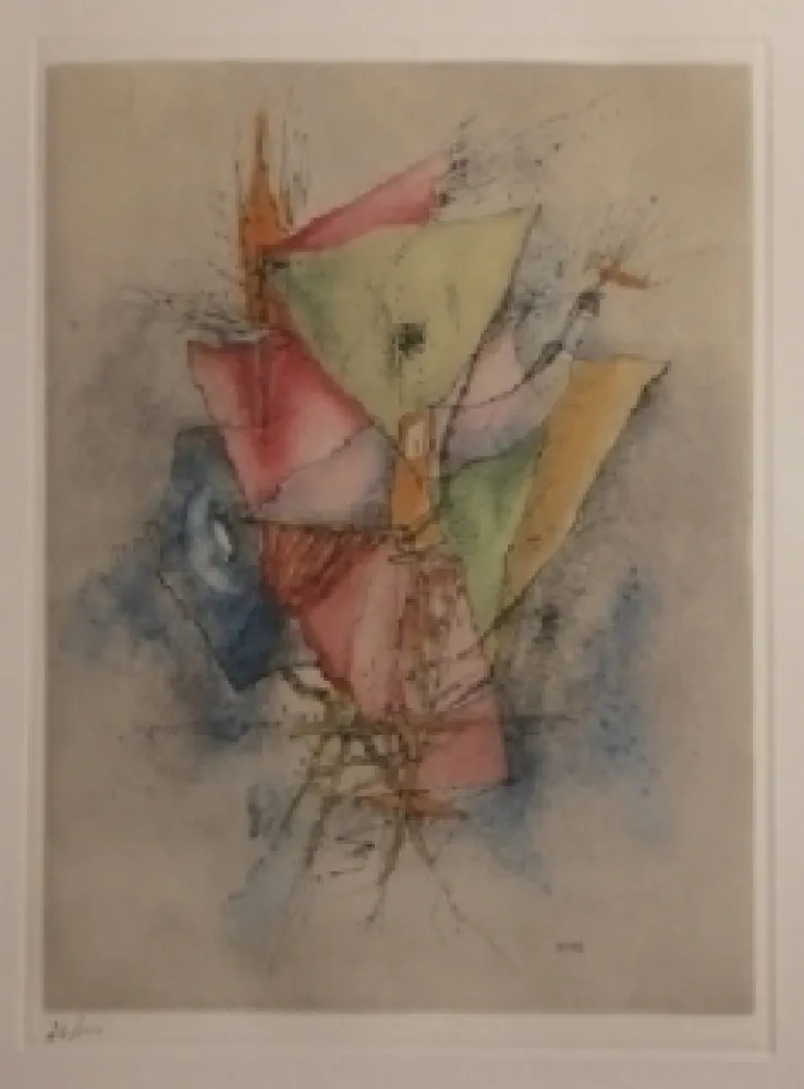 Etching And Aquatint Wols - Des voiles déchirées