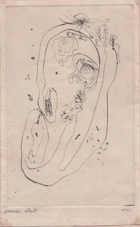 Drypoint Wols - Ohr
