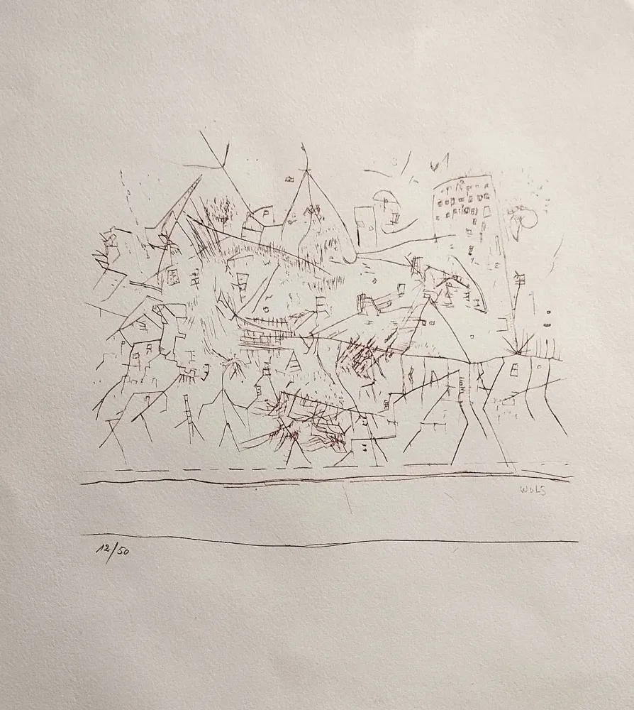 Lithograph Wols - Untitled