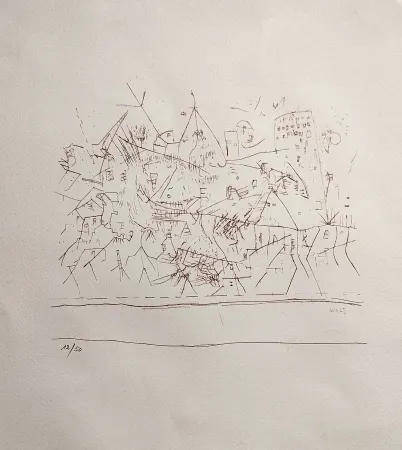 Lithograph Wols - Untitled