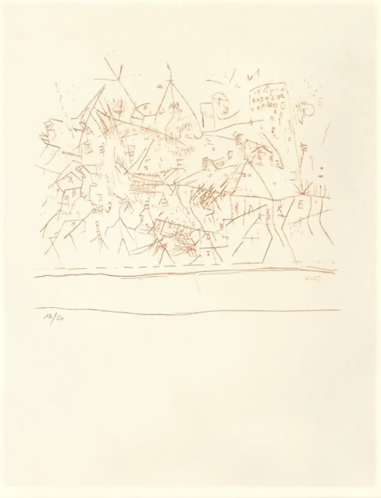 Lithograph Wols - Untitled