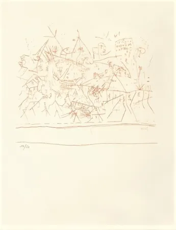 Lithograph Wols - Untitled