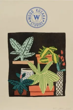 Lithograph Wood - Notepad Doodle (state II)