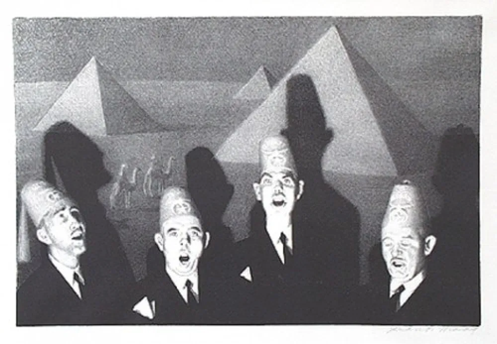 Lithograph Wood - Shrine quartet