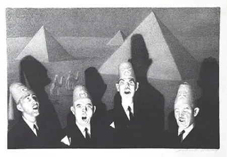 Lithograph Wood - Shrine quartet