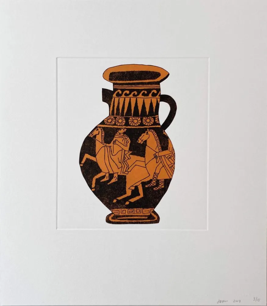 Etching Wood - Untitled (3) from 8 Pots