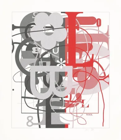 Screenprint Wool - Untitled II